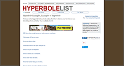 Desktop Screenshot of hyperbolelist.com