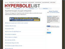 Tablet Screenshot of hyperbolelist.com